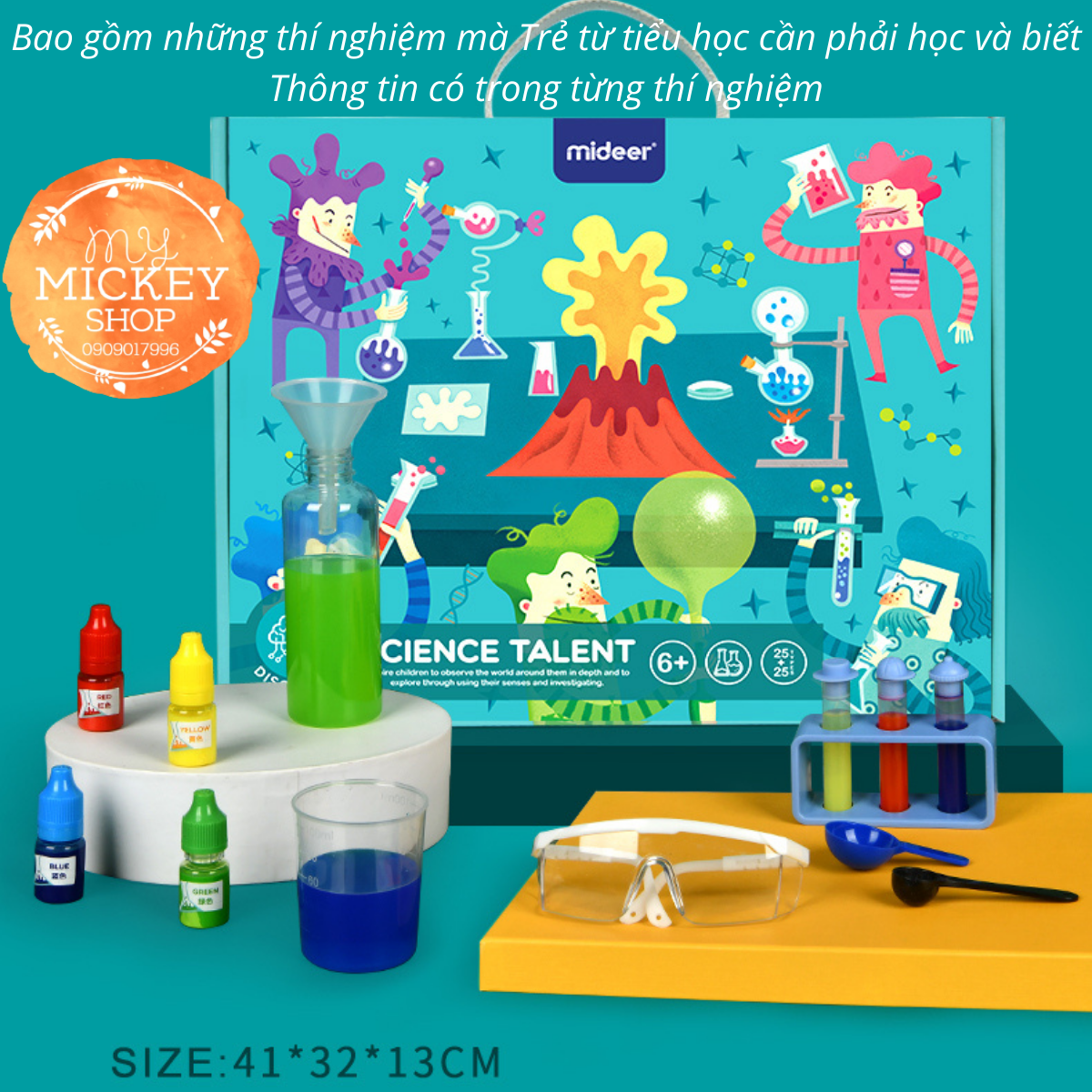 Mideer Science Talent - Bộ Trò Chơi Thực hành thí nghiệm Khoa Học Cho Trẻ 6+ - My Mickey Shop (có bản dịch HDSD)