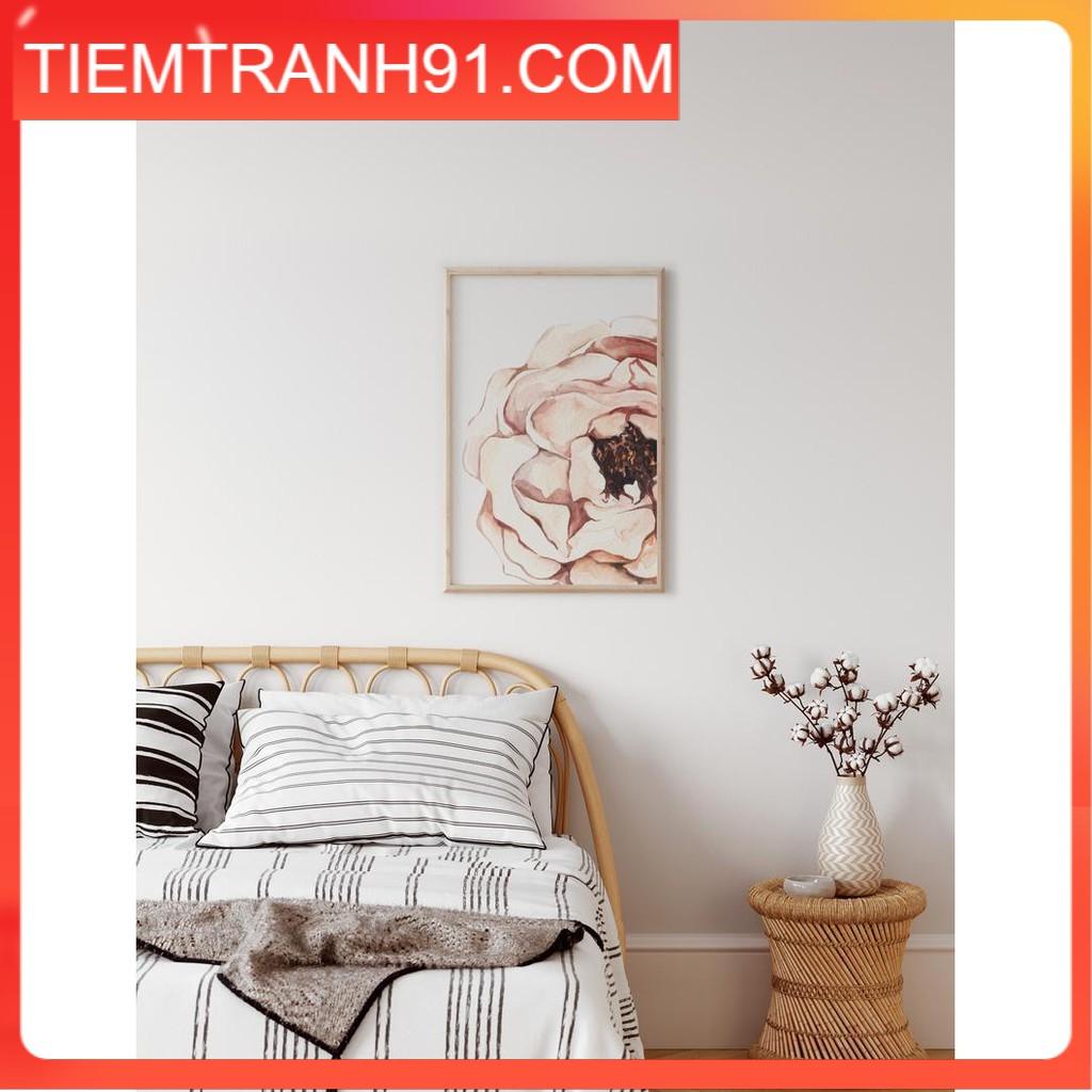 Tranh Canvas Cao Cấp | Tranh màu nước - Botanical Watercolor Print, Flower Wall Art