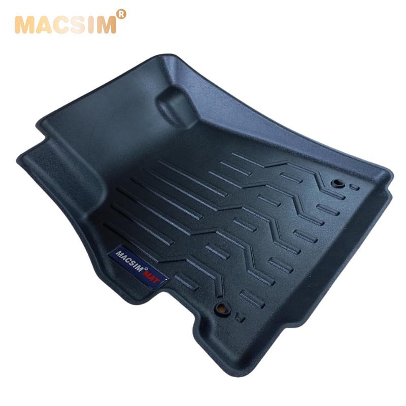 Thảm lót sàn xe ô tô Nissan Almera 2021-2022 Nhãn hiệu Macsim chất liệu nhựa TPV cao cấp màu đen