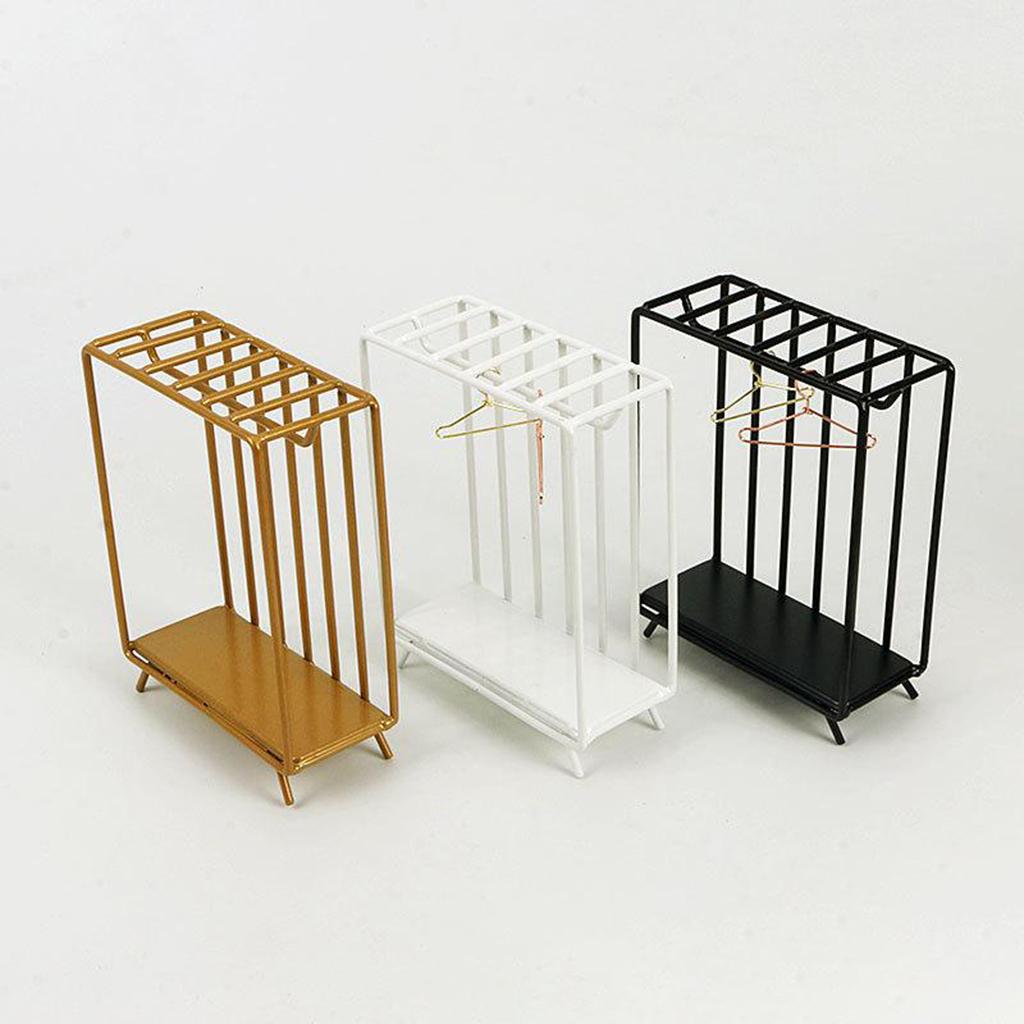 1:6 Metal Wardrobe Clothes Storage Organizer Clothes Rack Simulation Bedroom Furniture Supplies Scenery Accs