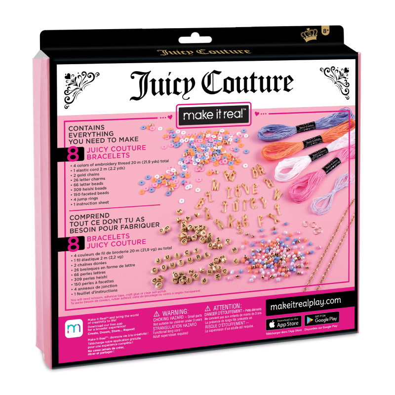 Đồ Chơi MAKE IT REAL Bộ Vòng Tay Juicy Couture Thông Điệp Tình Yêu 4412MIR