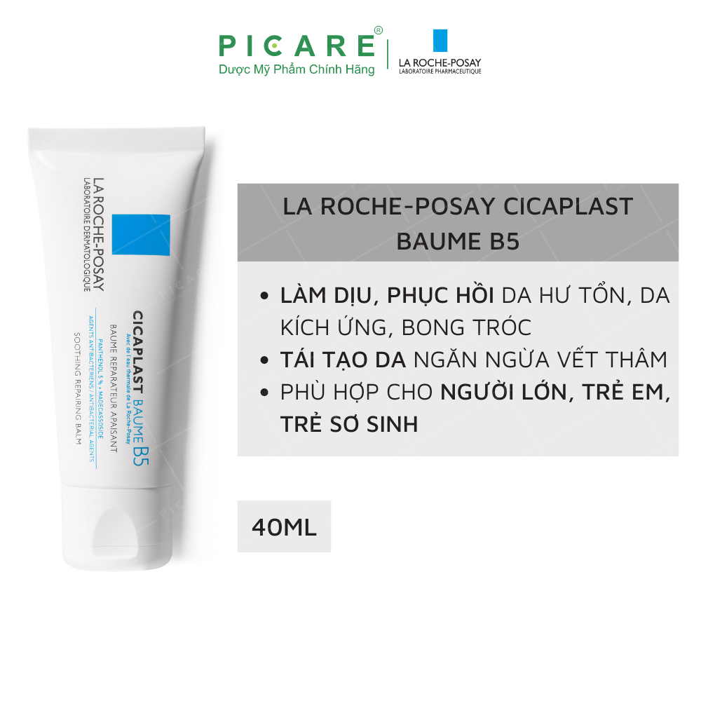 Kem Dưỡng Làm Dịu Kích Ứng Và Phục Hồi Da La Roche-Posay Cicaplast Baume B5 (40ml)