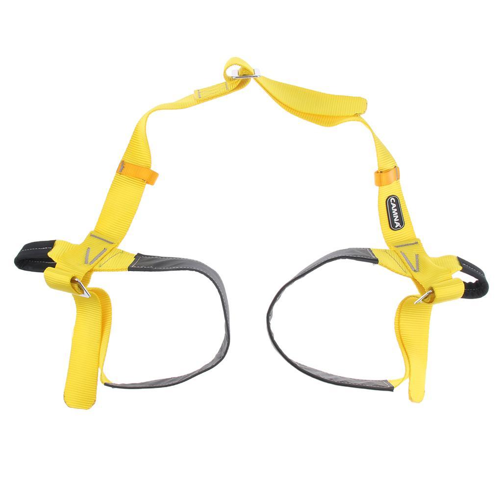 Outdoor Rock Climbing Caving Safety Harness Half Body Waist Leg Protect Belt