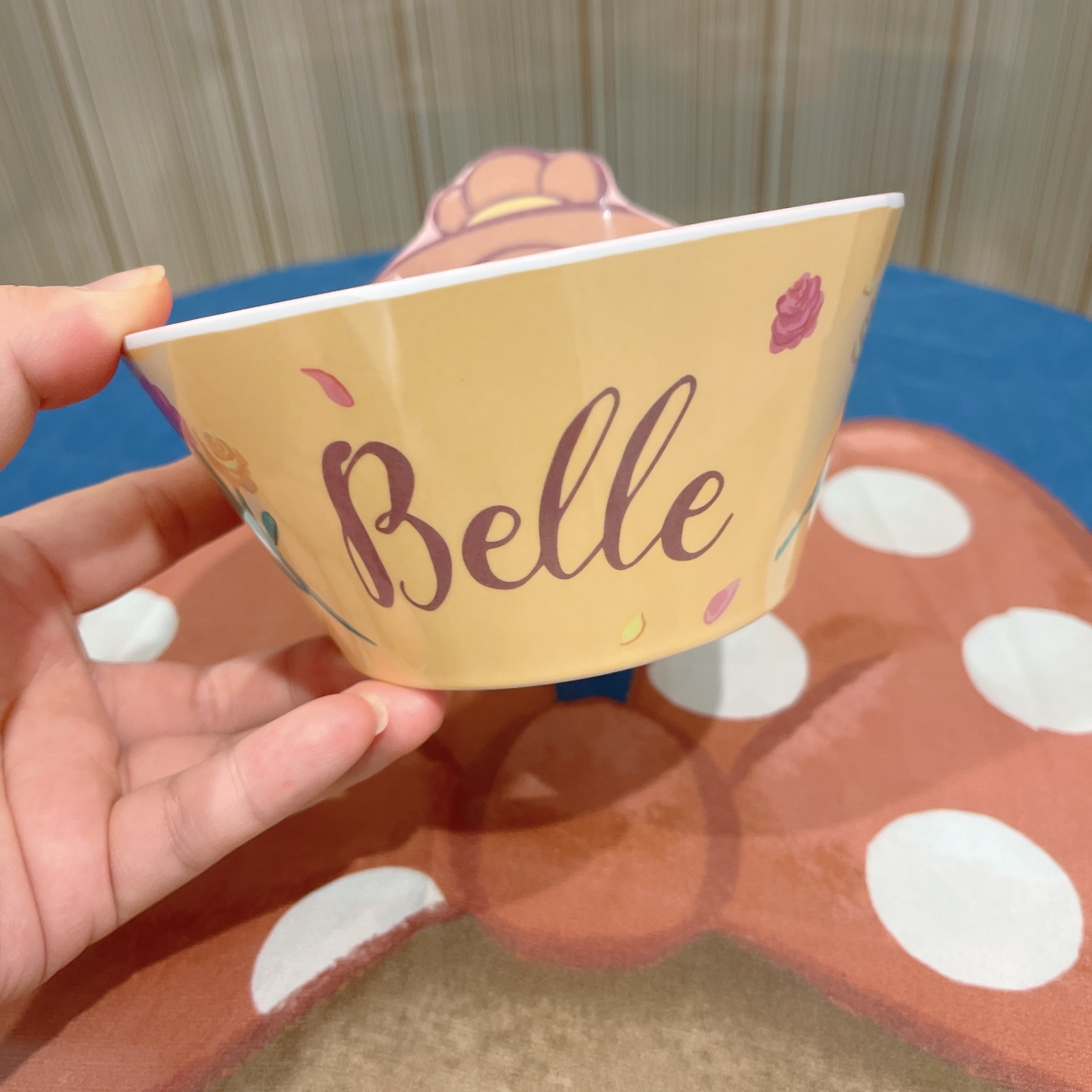 Chén ăn tô nhựa melamine hình công chúa Belle giai nhân và quái vật Disney nổi 3D cho trẻ em bé gái - CHENBELLE