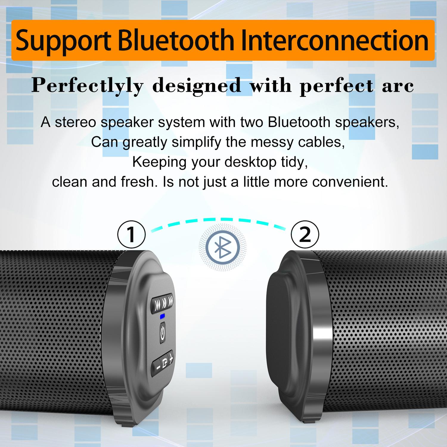 Loa Bluetooth Mạnh Mẽ Có Thể Kết Nối Máy Tính TV Và Điện Thoại Di Động Màu: BS-10