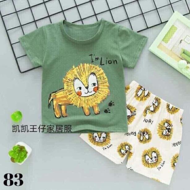 Bộ cotton KAIKAI bé trai size trung -sỉ quần áo trẻ em hcm pikakids