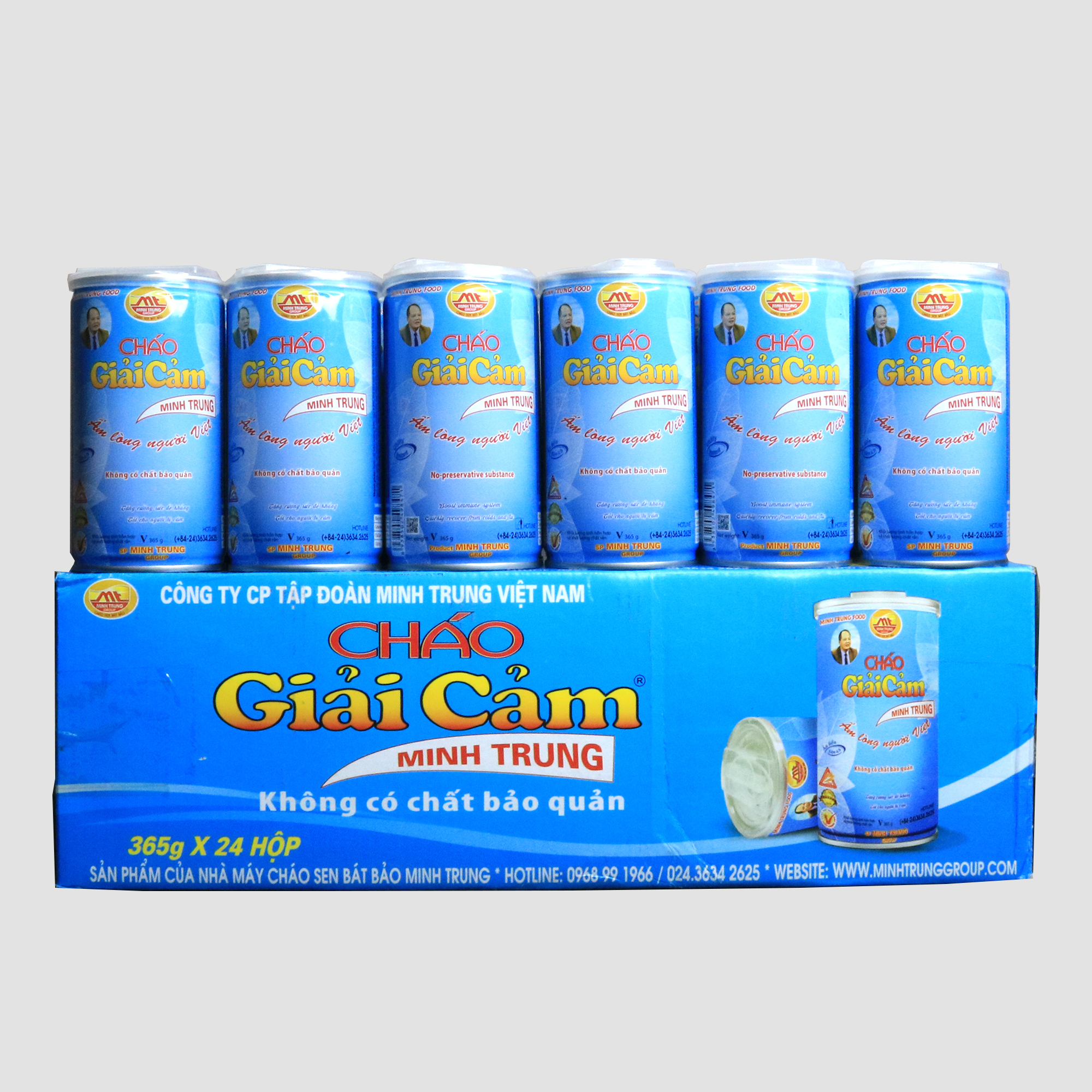 Cháo Giải Cảm Minh Trung lốc 3 lon - CHAOGIAICAM 3