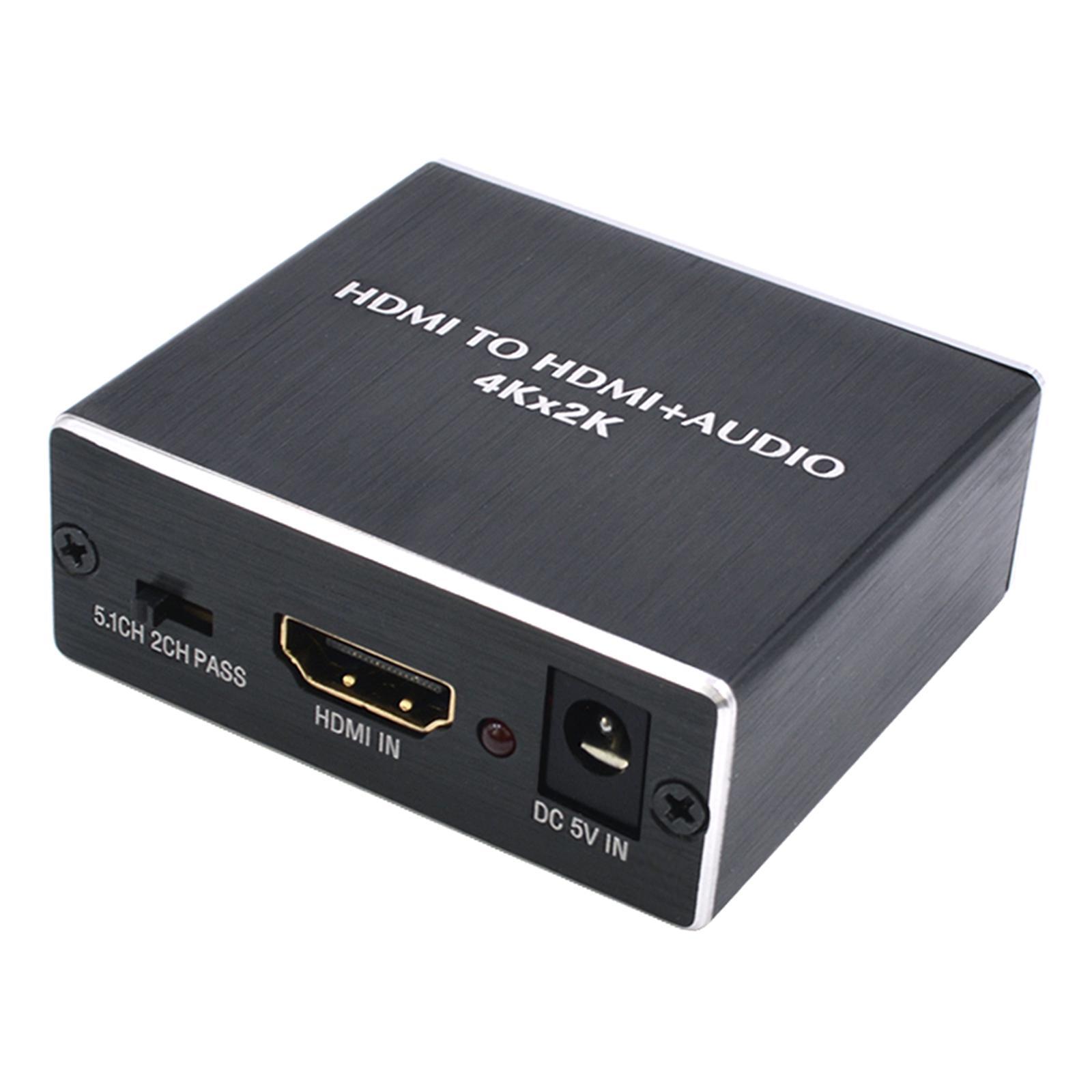 4K 60HZ  Audio Extractor Converter SPDIF w/ 3.5mm Stereo Audio Adapter