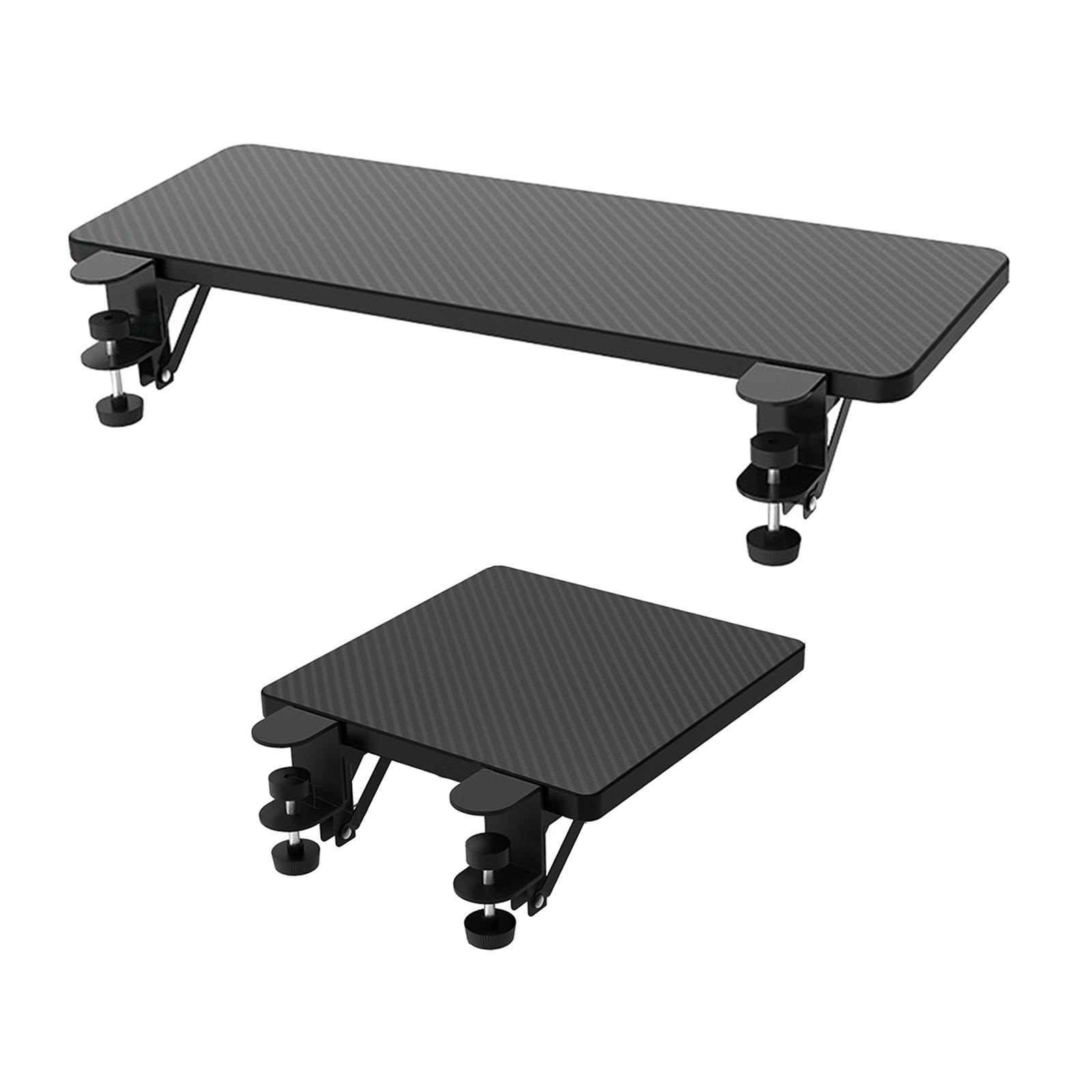 2x Foldable Ergonomic Desk Extender Tray Computer Elbow arm holding Rest