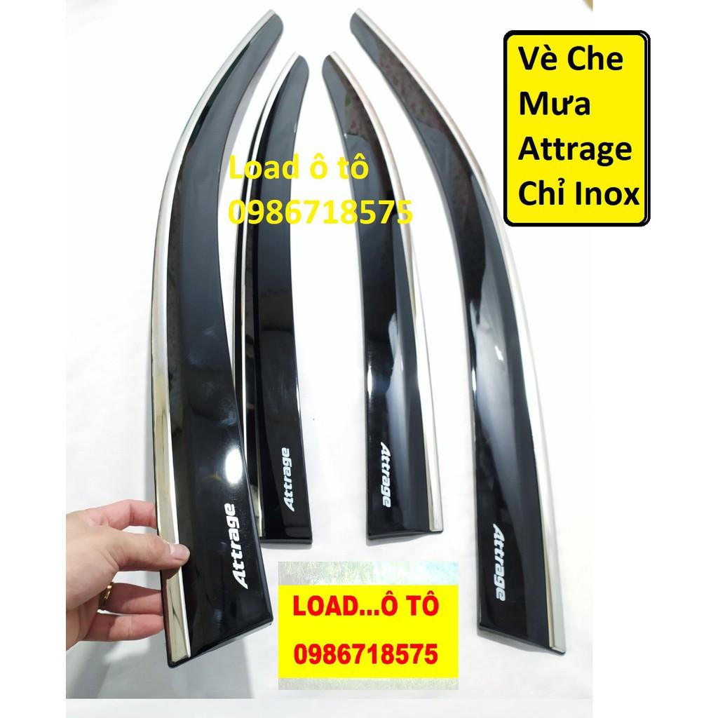 Vè Che Mưa Xe Mitsubishi Attrage 2022-2018 Nhựa Đen Loại 1 Cao Cấp