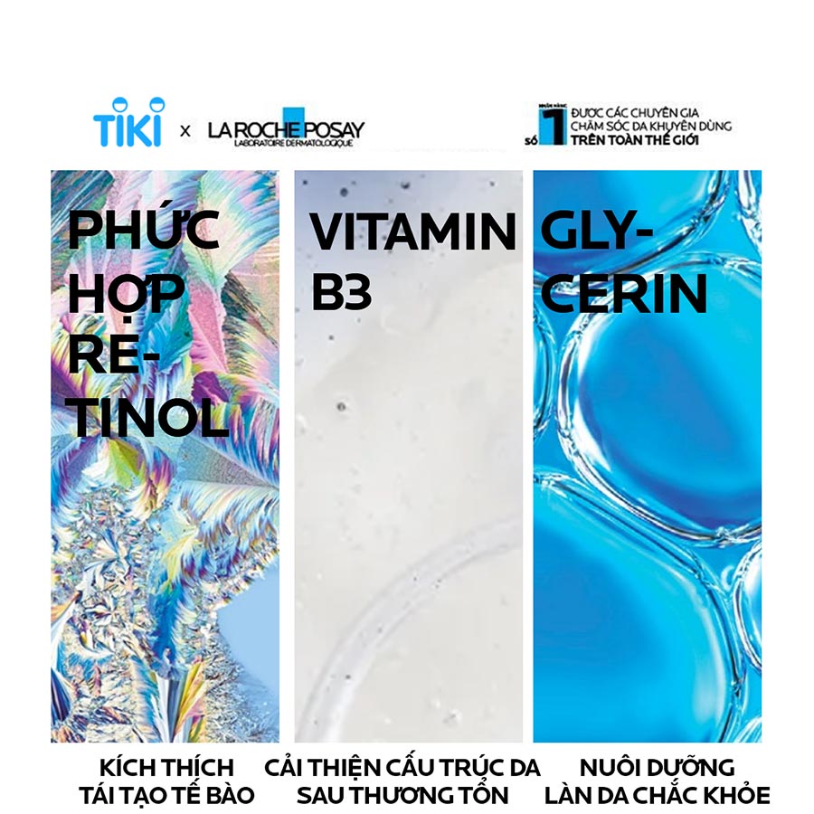 Dưỡng chất giúp giảm thâm nám, nếp nhăn và làm đều màu da La Roche-Posay Retinol B3 Serum 30ml