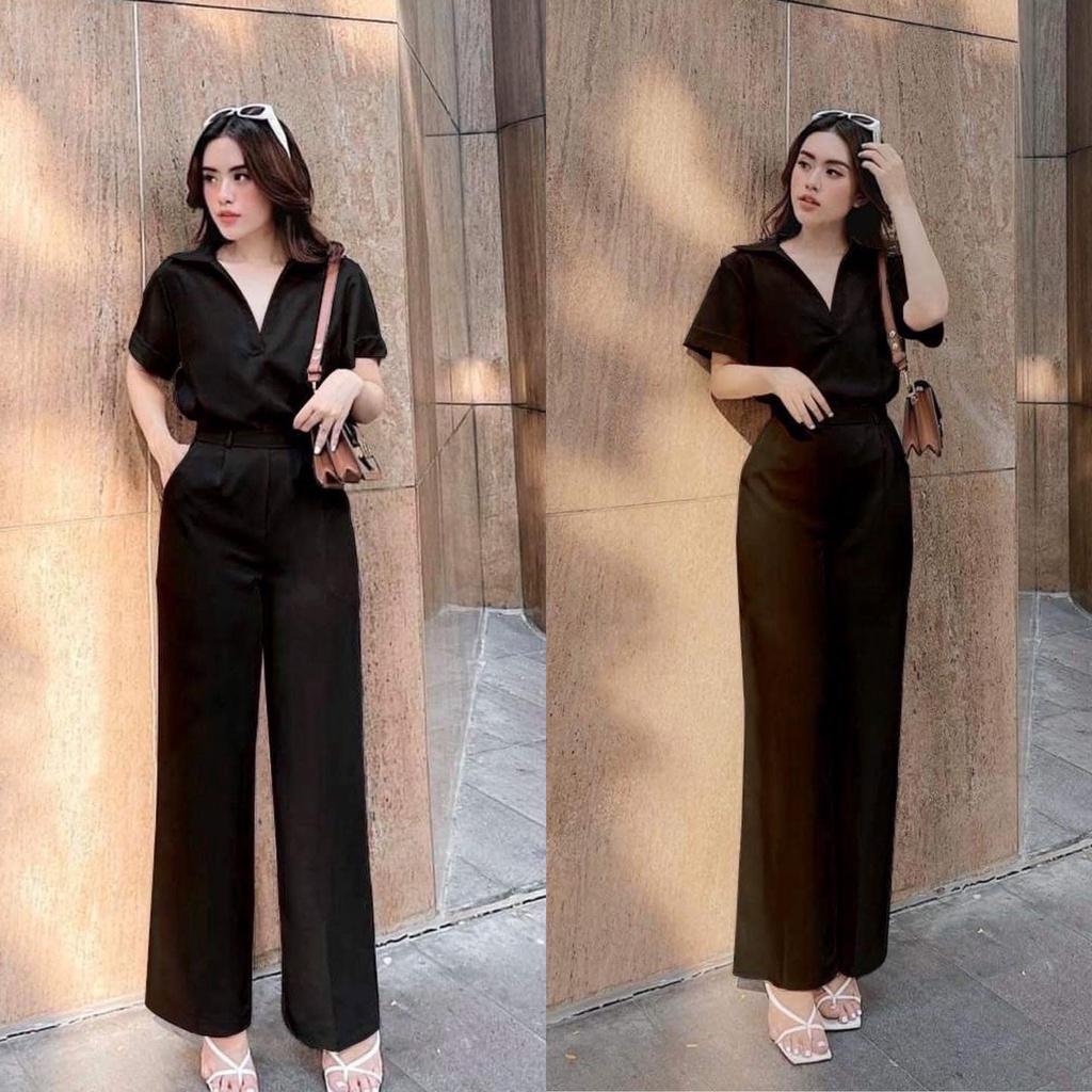 Set bộ đũi hàn Nữ công sở, chất mát nhẹ như không, không nhăn, không nhàu