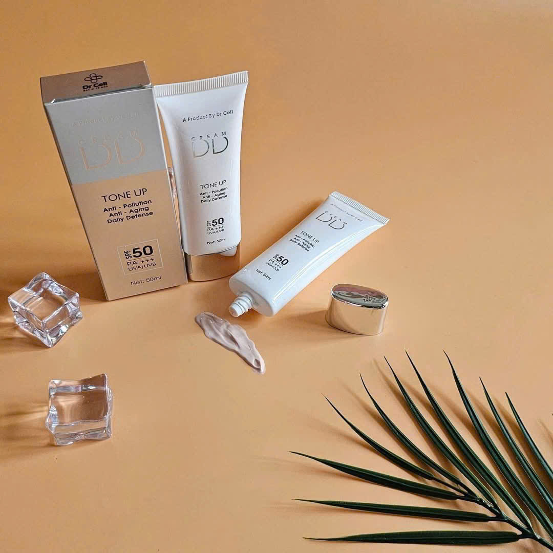 [TẶNG TÚI MÙ DR CELL] Kem Chống Nắng DD Cream DR CELL 50ml chống nắng bảo vệ da, dưỡng ẩm, che khuyết điểm ngăn ngừa sạm nám - Hàng Chính Hãng