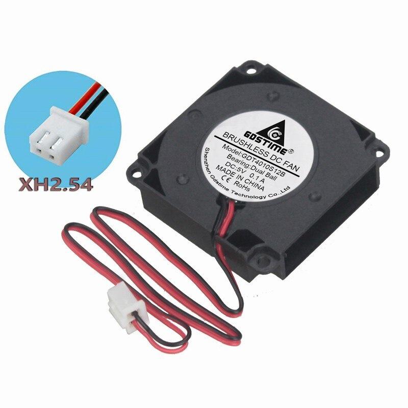 1 Pcs Gdstime 40*40*1mm 3D Printer Fan 1V Dual Ball Bearing Blower 40mm x 1mm Small Cooler DC Brushless Cooling Fan 4cm 401B