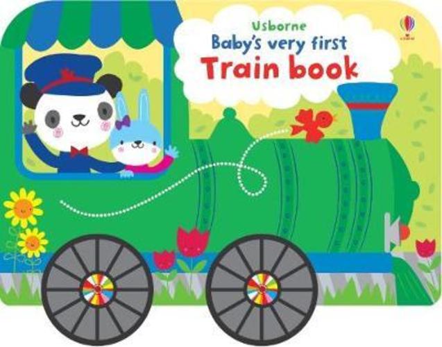 Sách - Baby's Very First Train Book by Fiona Watt (UK edition, paperback)