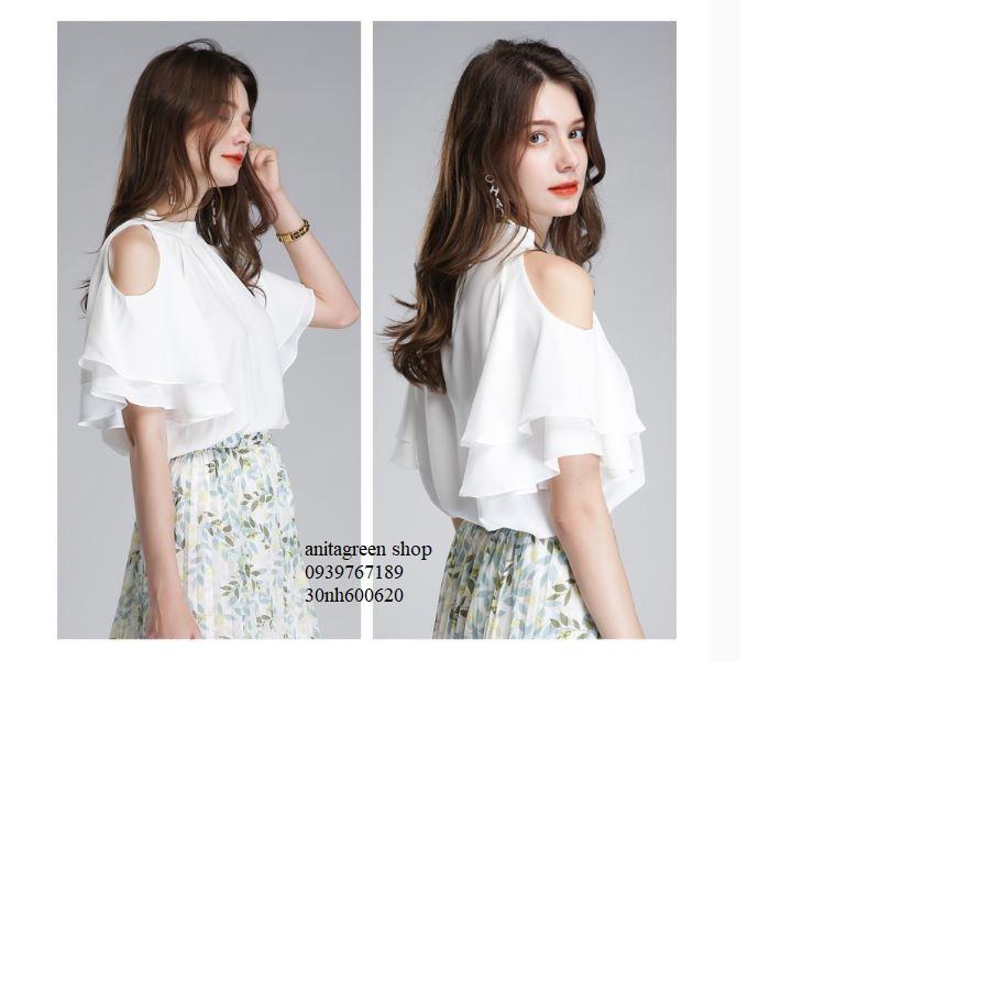 Nh60-0620-ÁO KIỂU KHOÉT VAI BÈO