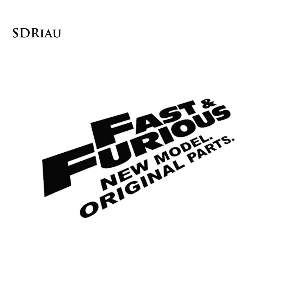 Miếng Dán Xe Hơi Trang Trí In Chữ Fast Furious