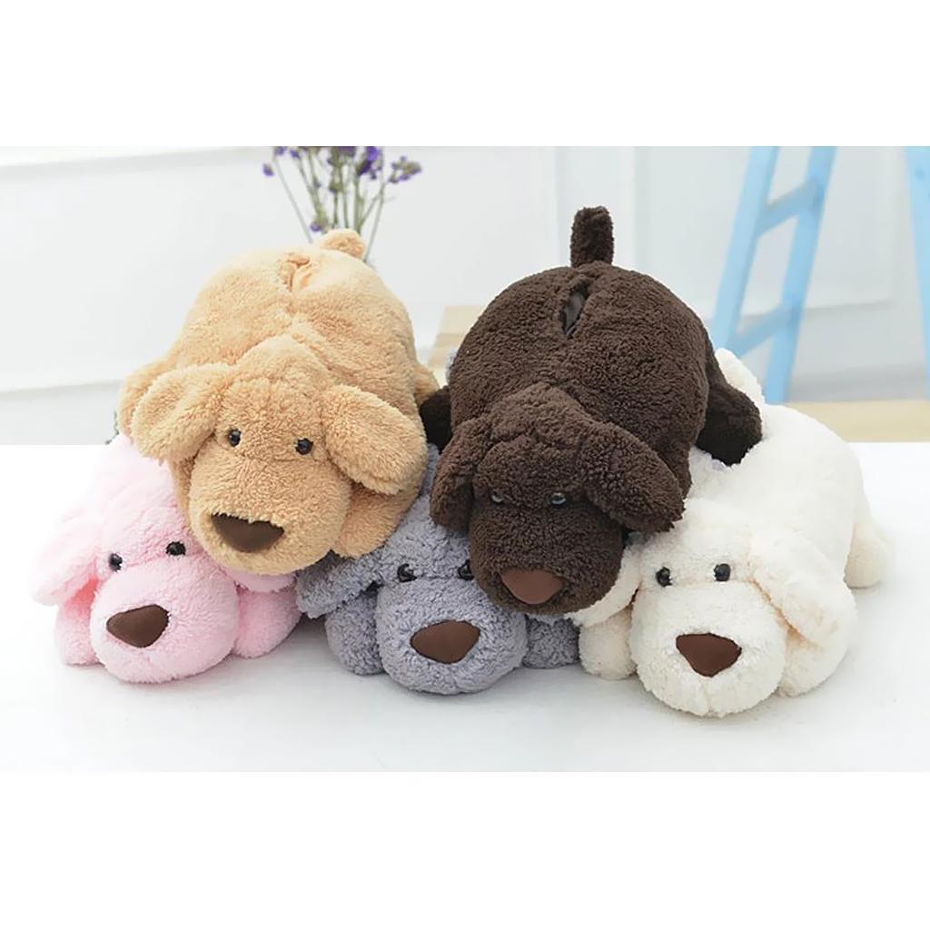 Plush Puppy Dog Tissue Box Cover Car Holder Organizer Home Decor Coffee+Grey