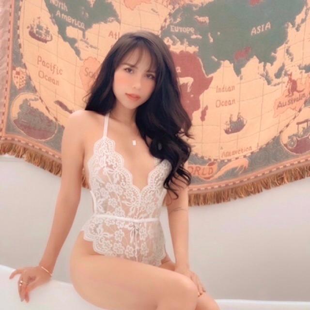 Bodysuit ren cổ chữ V - kiểu dáng sexy (CÓ SẴN) GIAO HOẢ TỐC HCM