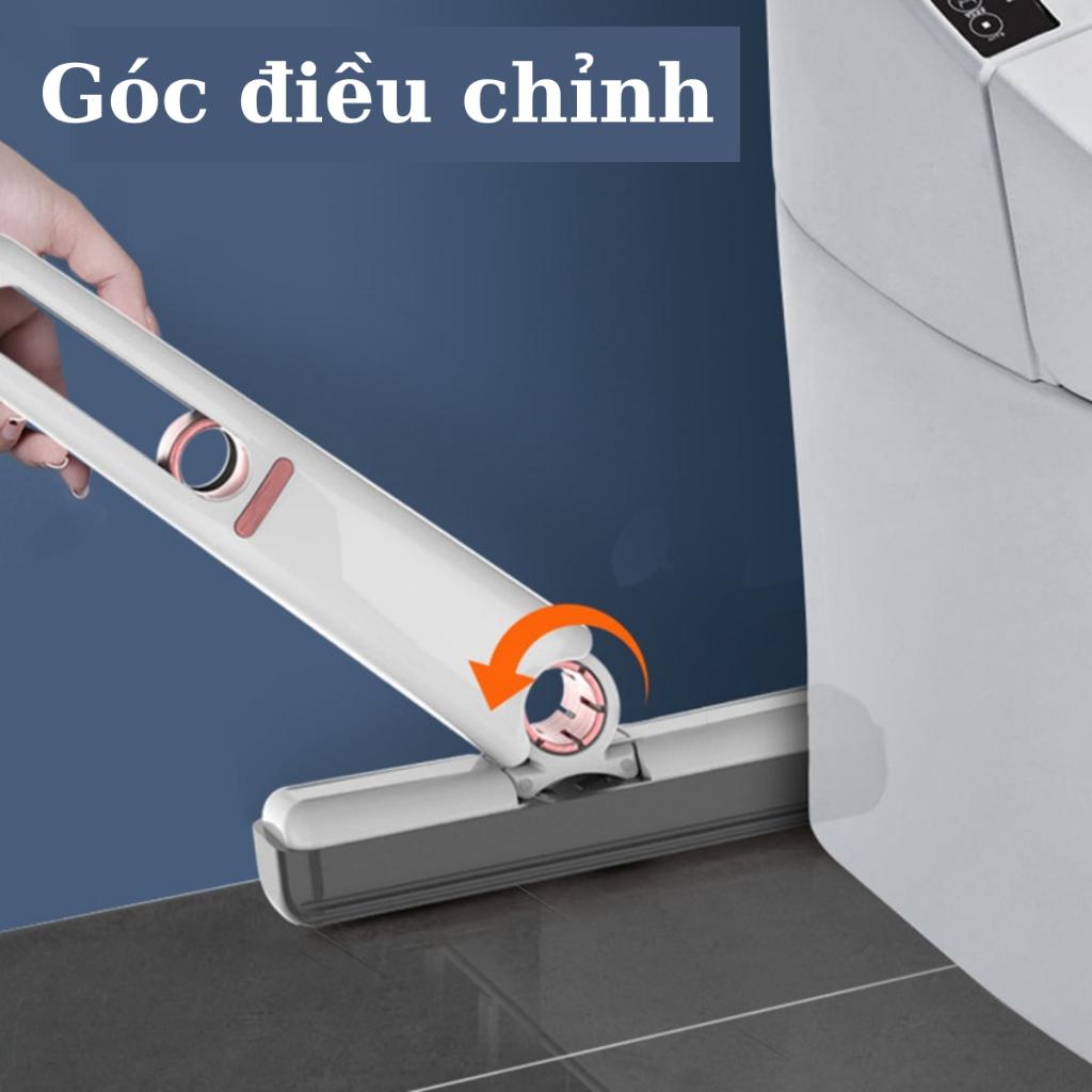 Cây lau nhà mini bọt biển gấp gọn nhỏ gọn tiện lợi màu trắng