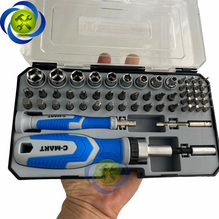 Bộ tuýp và đầu vít 52 chi tiết C-Mart K0032