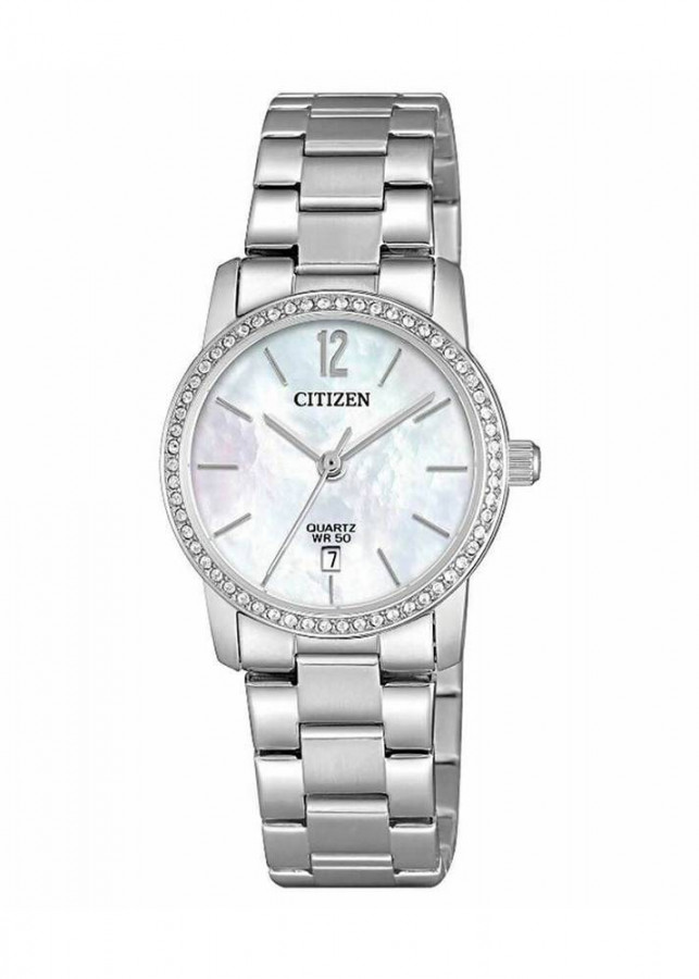 Đồng Hồ Citizen EU6030-81D Nữ Đính Pha Lê Swavrovski Lịch Ngày 28mm