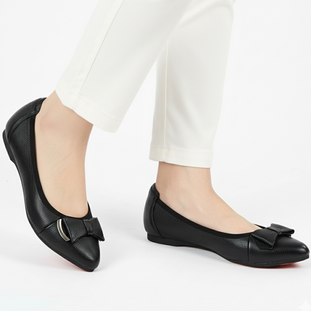 Giày Nữ Búp Bê Đế Bệt TiTi ĐÔ Da Bò Thật Thời Trang Cao Cấp 2cm BBN2023