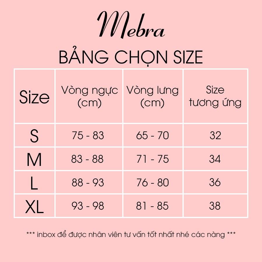 Áo lót cotton nữ không gọng có đệm mỏng họa tiết cute, cotton gân thấm hút tốt Mebra