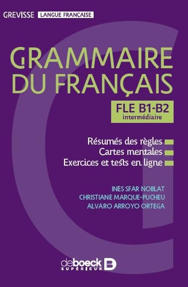 Sách học ngữ pháp tiếng Pháp GREVISSE FLE B1-B2 GRAMMAIRE DU FRANCAIS