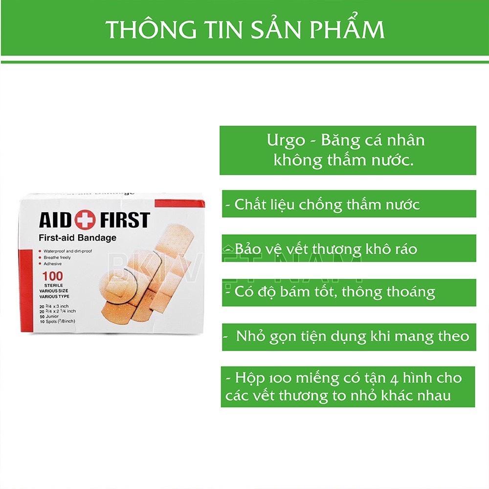 Hộp 100 Miếng Băng Dán Vết Thương URGO