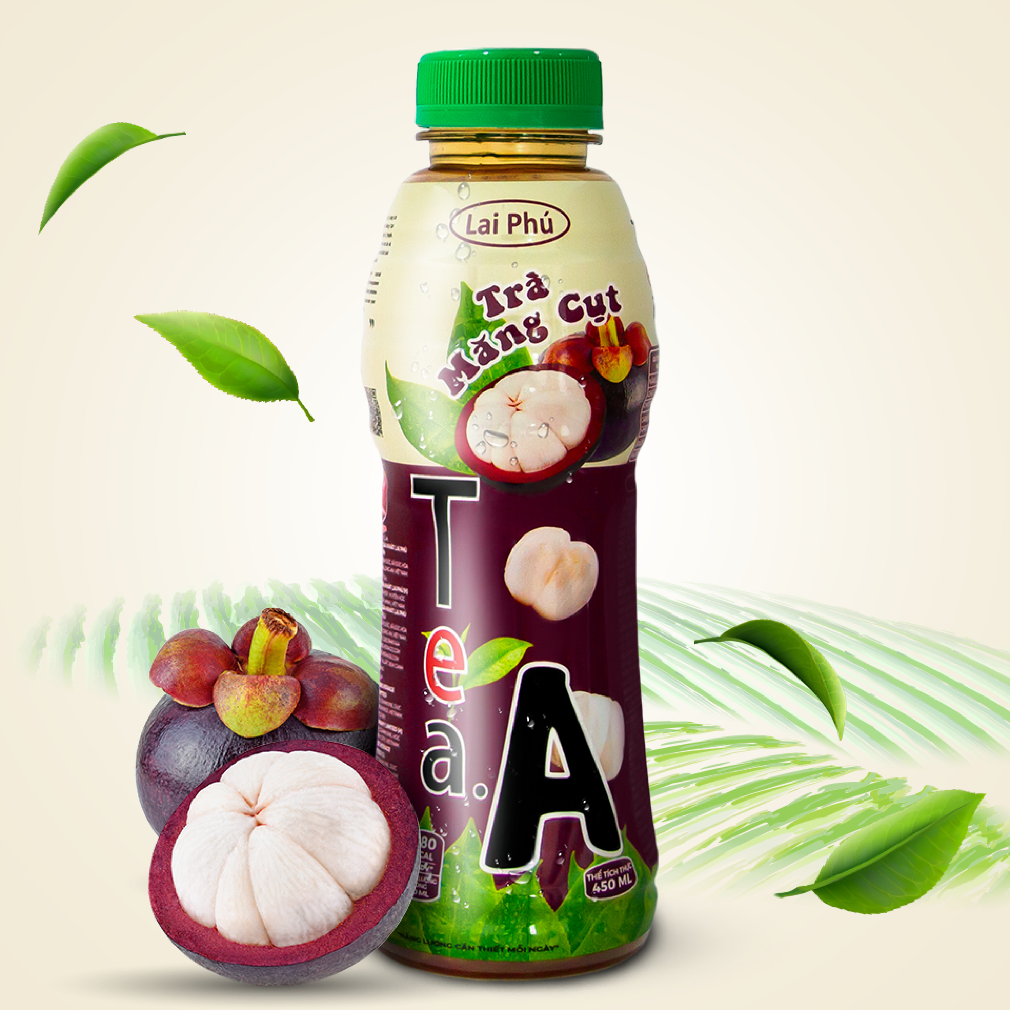 Trà Măng Cụt Tea A Chai 450ml - Thùng 24 Chai