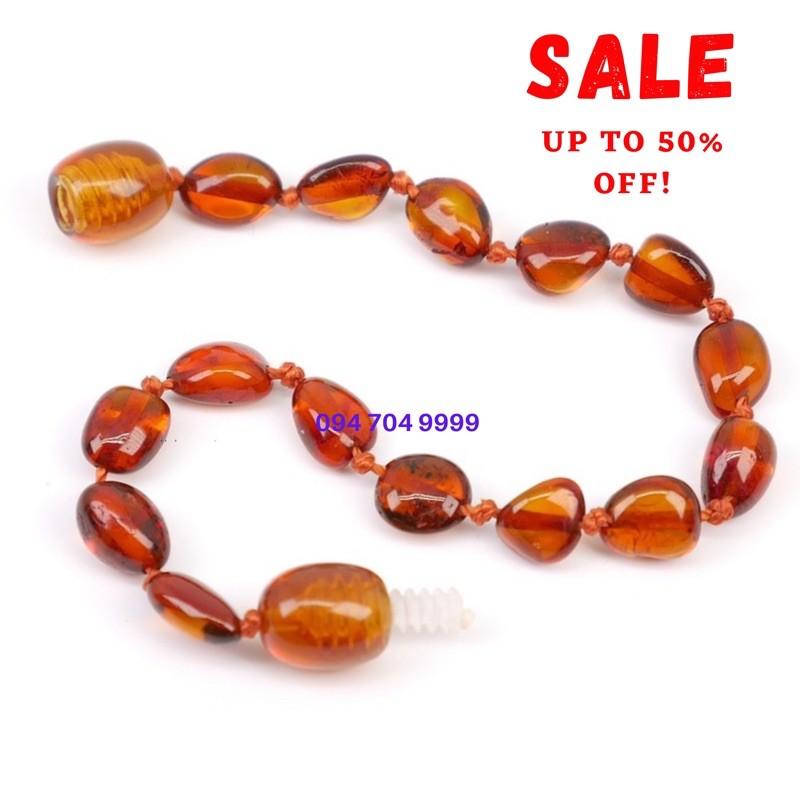 Vòng tay hổ phác h Amber cho bé 0-10 tuổi VTABOL1N