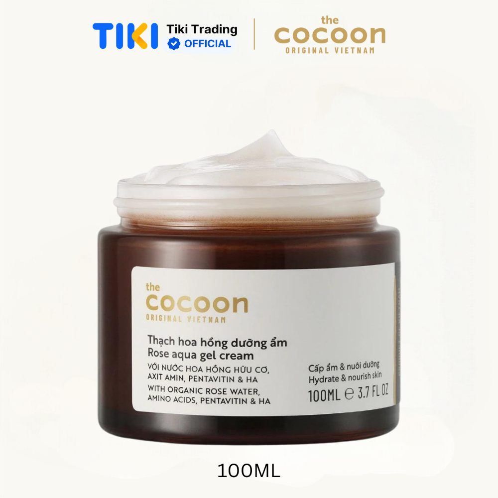Thạch hoa hồng dưỡng ẩm Cocoon 100ml