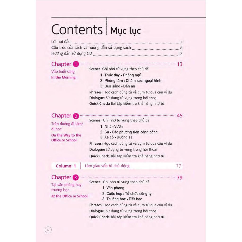 Sách - Sổ Tay Từ Vựng Tiếng Anh - Từ Lúc Thức Giấc Đến Khi Đi Ngủ (Bao Gồm Sách Và 1 Đĩa MP3) - Nhân Trí Việt - ảnh 6