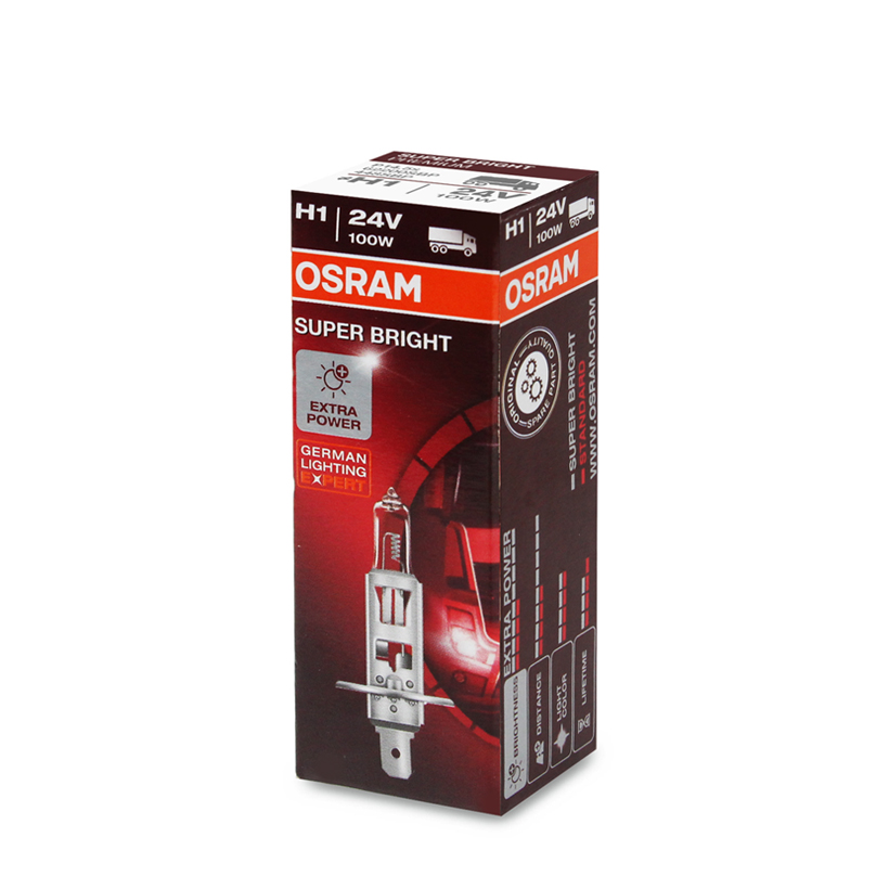 Bóng Đèn Halogen OSRAM Super Bright H1 24V 100W