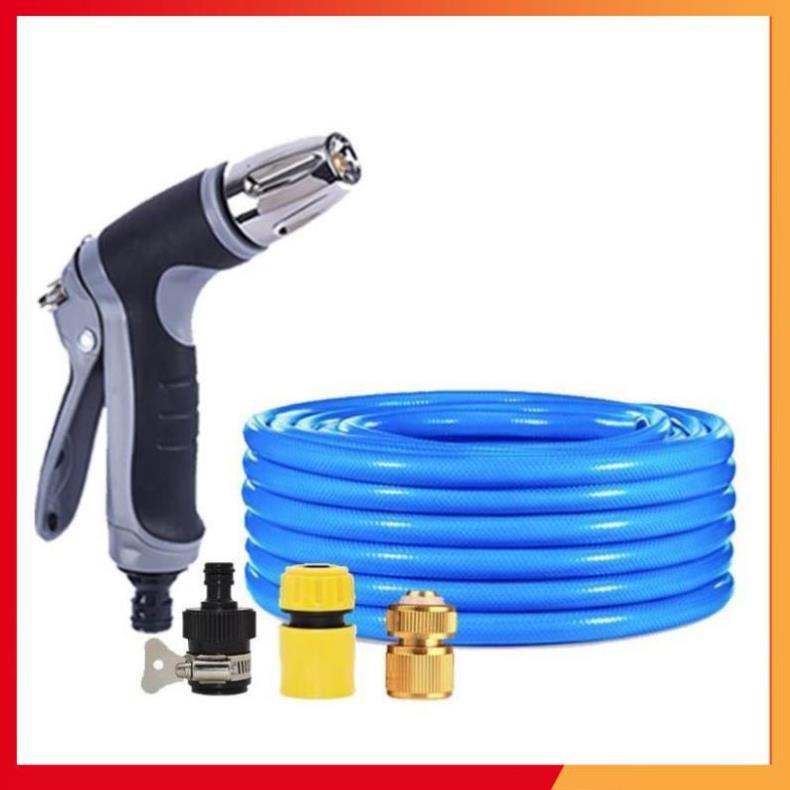 Bộ dây và vòi xịt rửa xe tưới cây tăng áp 15M 206817