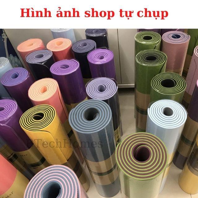 Thảm Tập Yoga 2 Lớp Chống Trượt TPE Tập GYM Cao Cấp Dụng Cụ Thể Thao Chăm Sóc Sức Khỏe (KDT)