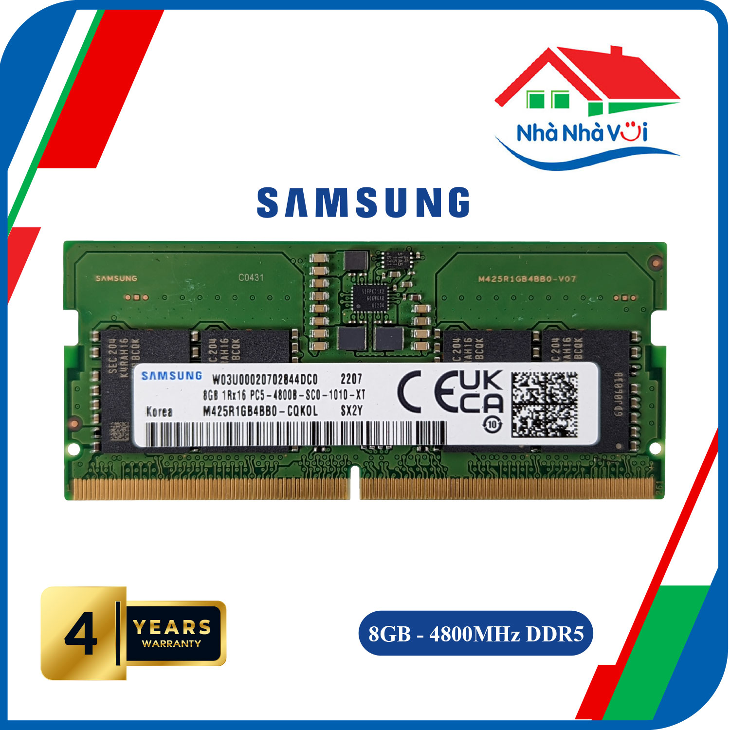 Ram Laptop Samsung 16GB Bus 4800 DDR5 1Rx8 - Hàng Chính Hãng