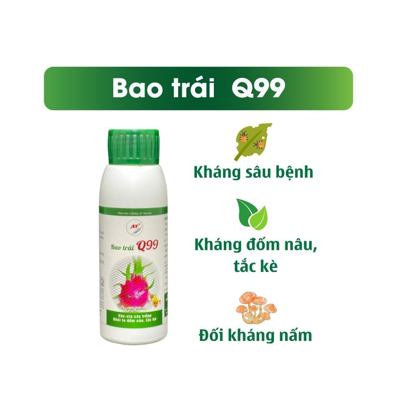 Chế Phẩm Trừ Bệnh Thanh Long Chống Lem Trái, Thối Trái Cho Cây Ngăn Chặn Nấm Bệnh - AT Bao Trái Q99 100ml
