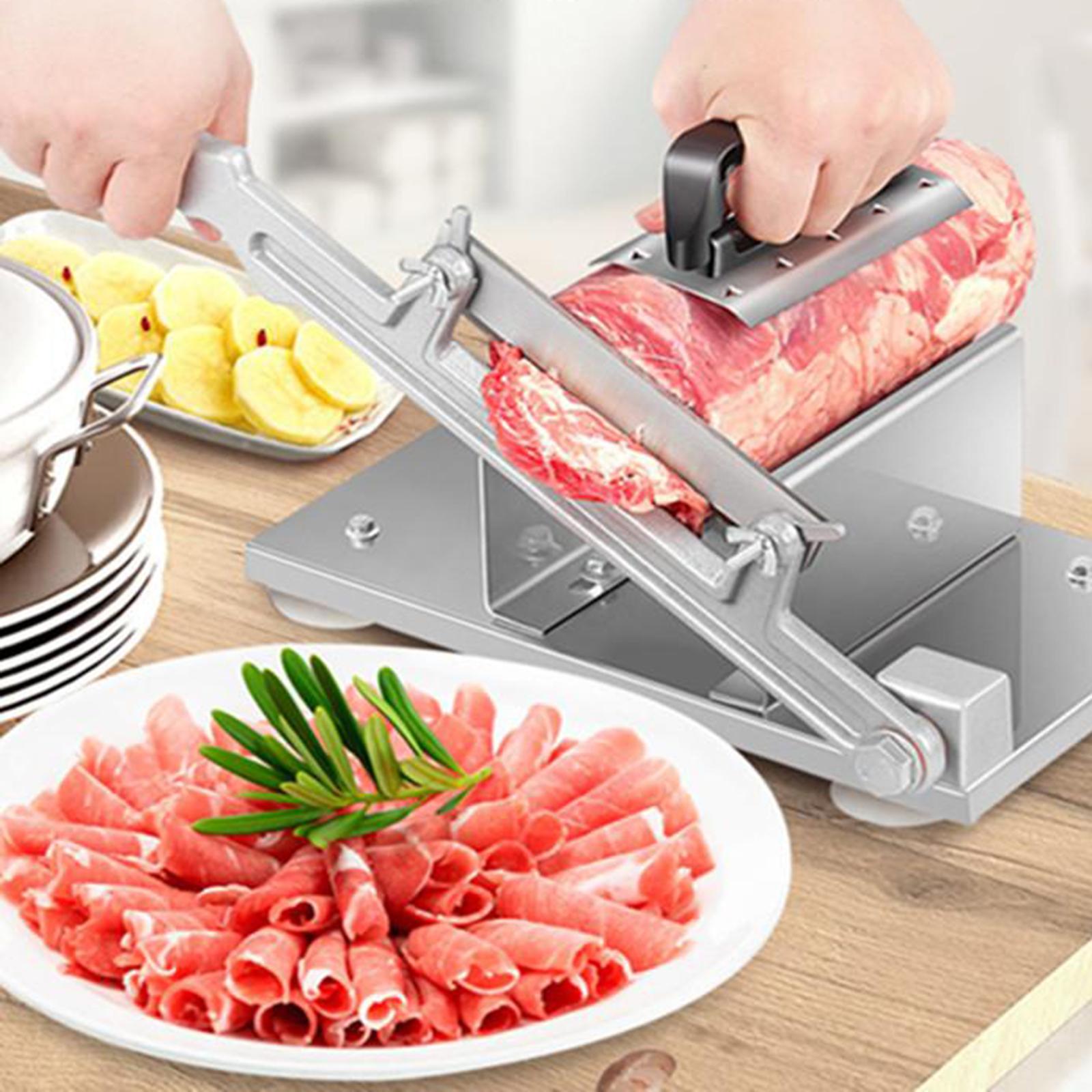 Manual Frozen Meat Slicer Beef Mutton Roll Slicer for Home Cooking Hot Pot