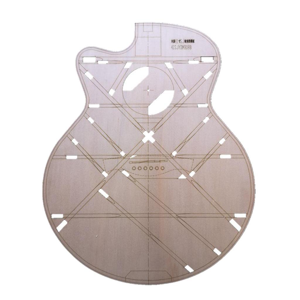 41 Inch Acoustic Guitar Body Template Wood
