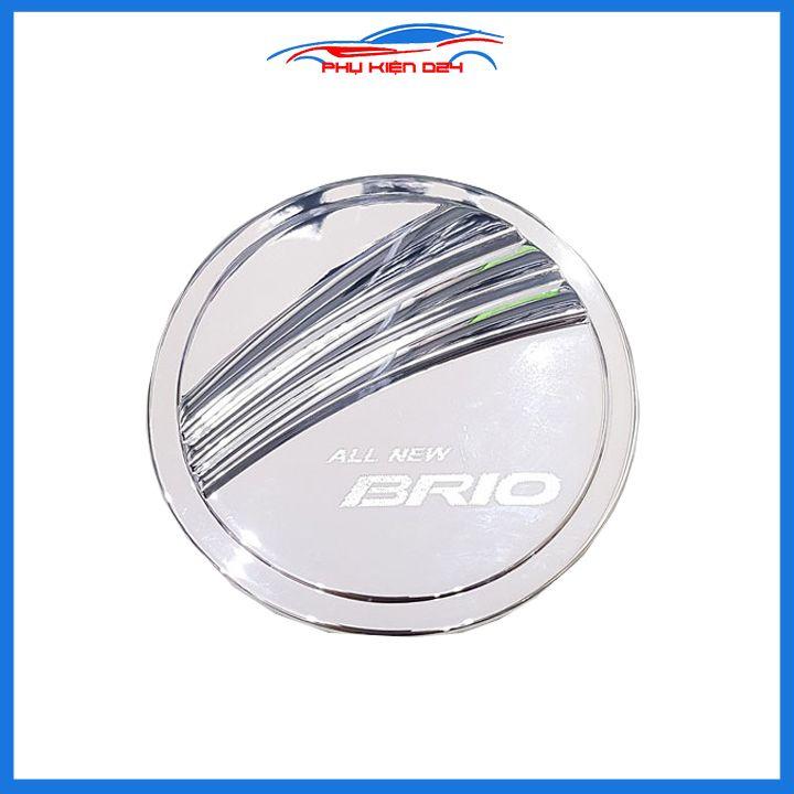 Ốp nắp bình xăng Honda Brio 2019 mạ crom chống trầy trang trí ô tô
