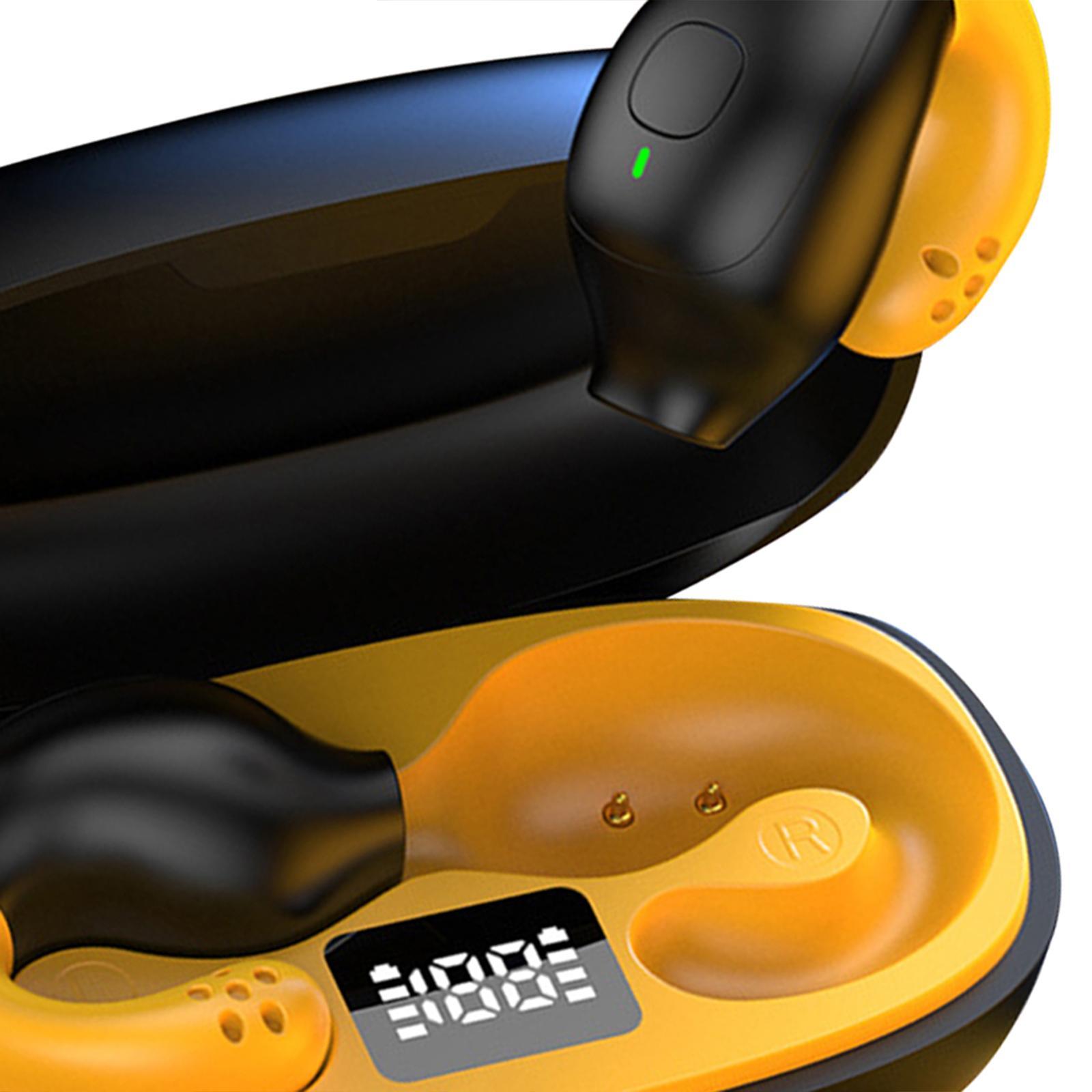 Wireless Sport Earbuds Earphone Noise Reduction with Charging Case Clip on Earbud Business Earphones for Running Gym Exerciese Sport Cycling