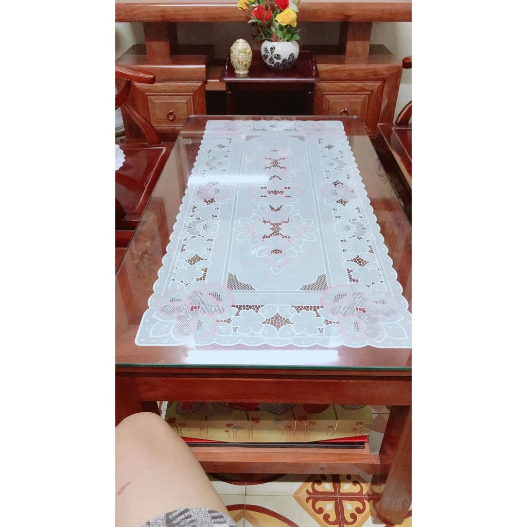 Khăn trải bàn Ren Hoa Nhật 40x92cm - HÀNG ĐẸP