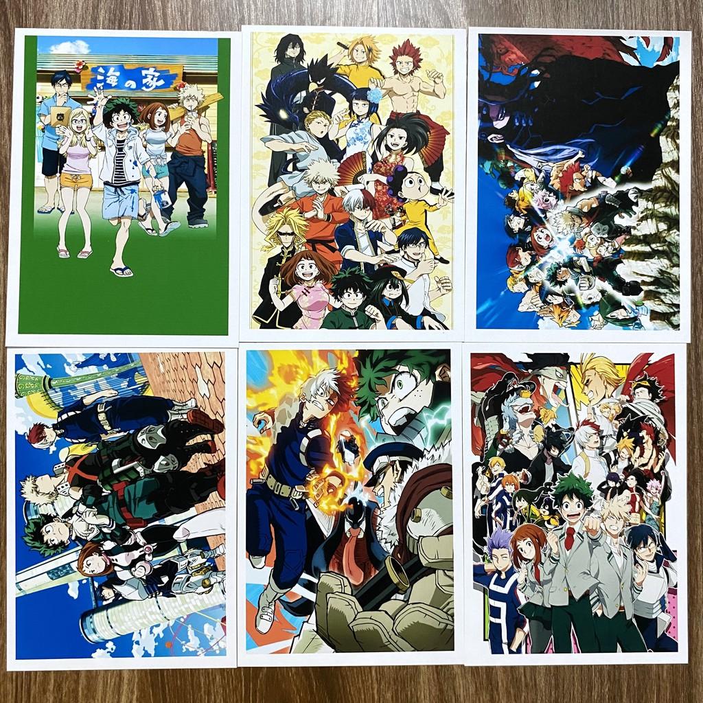 Bộ 20 tấm postcard Boku no Hero Academia - Học viện anh hùng