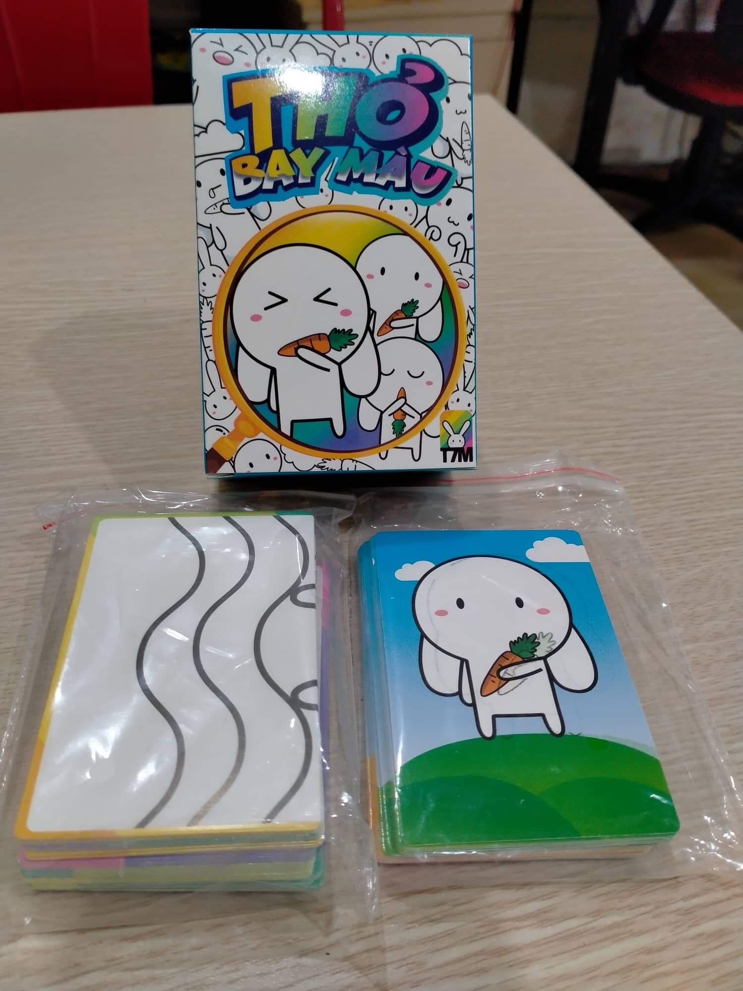 Party game THỎ TỈNH TÁO - THỎ BAY MÀU Trò Chơi Thẻ Bài Mới 2022 Siêu Vui Nhộn Cho Hè Này