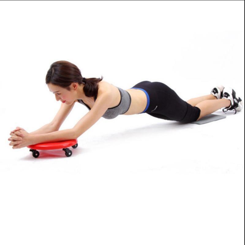 Abdominal Wheel Roller Workout AB Muscle Exerciser Fitness Equipment Yellow