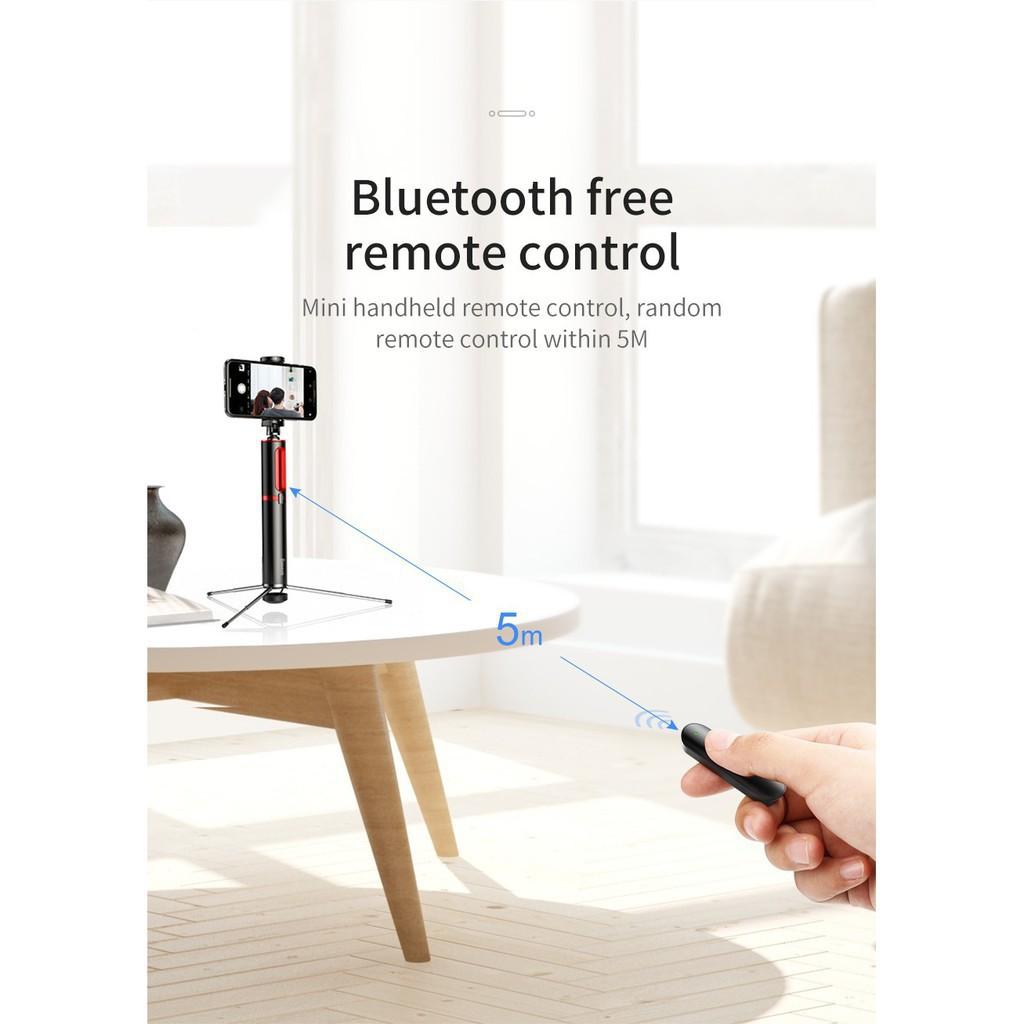 Gậy chụp hình Tự Sướng/ Live Stream tích hợp Tripod xếp gọn Baseus Fully Folding Selfie Stick -Hàng Chính Hãng