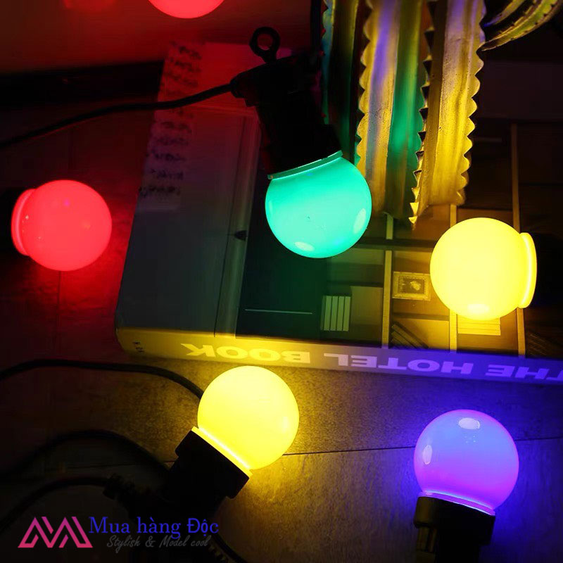 Đèn Trang Trí Dây Đèn Led Trang Trí G50 Bóng lớn 5cm Bóng Lớn Cắm Điện chống nước