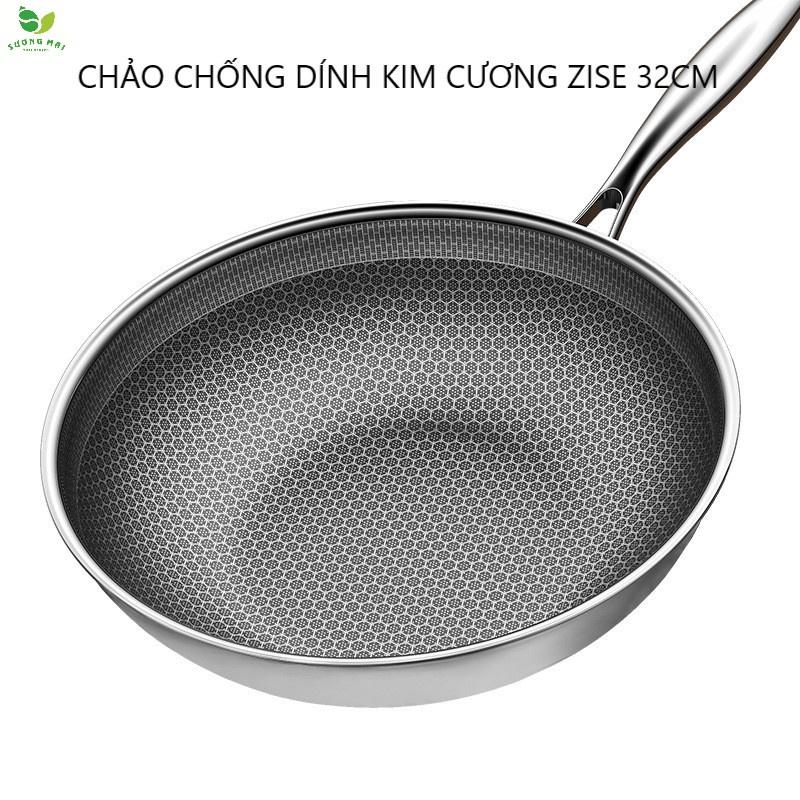 Chảo Chống Dính Kim Cương 32cm 3 Lớp Inox 304